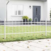 Sodo tvora 8 pcs Balta 136 x 06 m Miltelinis plienas