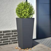 Sodo loveliai 2vnt antracito spalvos 35x35x75cm plienas