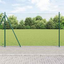 Tvora su stulpais Žalia 16 x 10 m Plienas ir PVC