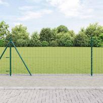 Tvora su stulpais Žalia 08 x 10 m Plienas ir PVC