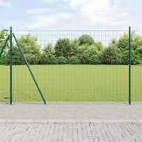 Tvora su stulpais Žalia 14 x 10 m Plienas ir PVC