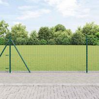Tvora su stulpais Žalia 08 x 25 m Plienas ir PVC