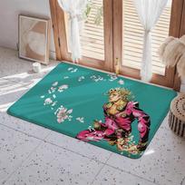 Anime J JoJo's Bizarre A Adventure Floor Mat Eco  Flannel Doormat Non Slip Odorless Indoor Floor Rug Soft Short Plush Home Mat 50x80cm