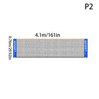 3.1/4.1/5.1/6.1M Professional Sport Training Standard Badminton Net Volleyball Net Easy Setup Outdoor Tennis Mesh Net Exercise 4.1m