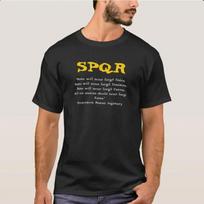 Rome Will Never Forget, SPQR Anonymous Roman Legionary T-Shirt 100% Cotton O-Neck Short Sleeve Casual Mens T-shirt Size S-3XL... S įvairiaspalvis