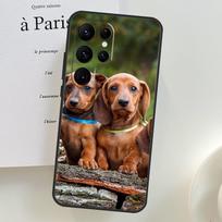 Takso šuns dėklas, skirtas Samsung Galaxy S26 Ultra S25 S24 S22 S21 S23 Ultra Plus S10 S20 S25 FE telefono dėklui Galaxy S25Ultra