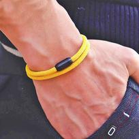 Madinga virvės apyrankė vyrui pritraukianti magnetinė apyrankė Hombre nerūdijančio plieno Braslet Homme Aksesuarai Dovana vaikinui vyrui 20.5cm 8 Inch geltona