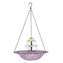 Household Solar Fountain Creative Hanging Bird Bath Fountain  Bird Supplies Double Layer Blue