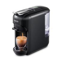 Naujas Cafelffe 5 viename daugkartinių kapsulių kavos aparatas Karštas/Šaltas DG Cappuccino Nespresso kapsulėms ESE kapsulė Maltiems kavos milteliams Kavinė 19Bar, MK-606 juoda