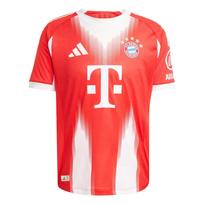 Adidas FC Bayern Munich 25/26 Authentic Slim Fit Short Sleeve Football Jersey Men Red JJ2144 L
