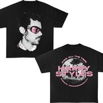 Harry Styles 2026 Concert Doublesided Tshirt Unisex and Women Summer Cotton Clothing Casual Fashion Short Sleeved Tee Streetwear L