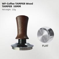 BEARR Adjustable Depth Coffee Tamper - 30lb Wooden Handle with Horizontal Calibration for Espresso Machines (Barista Tool)