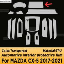 For Mazda CX-5 2017-2024  Car Interior Center Console Transparent TPU Protective  Anti-scratch Repair Film  Accessories 17-21