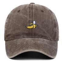 Banano Siuvinėtos Beisbolo Kepurės Vyrams ir Moterims Lauko Apsauga Nuo Saulės Snapelės Kepurės Lauko Kelionėms Adjustable kava