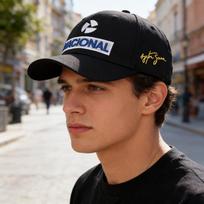 Nauja Ayrton Senna lenktynininko madinga siuvinėta kepurė, lauko apsauga nuo saulės, komandinė beisbolo kepurė