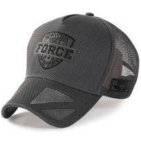 Didelis Dydis 63cm Kvėpuojantis Beisbolo Kepurės Vyrams Vasarinės Tinklelio Kepurės Aukštas Viršus Lauko Apsaugos Nuo Saulės Kepurės Vyro Sportinės Trucker Snapback Kepurė Normal size 56-59CM pilka spalva