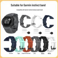 Silikoninis greito atleidimo apyrankė Garmin Instinct ir Instinct 2 išmaniesiems laikrodžiams Flame Red (Orange)