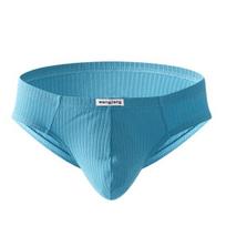Vyriškos kelnaitės, vidutinio aukščio, su elastine juosta, aptemptos, vienspalvės, briaunotos, U-formos išpjova, kvėpuojančios, seksualūs apatiniai XXL mėlyna