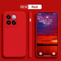 Dėklas Xiaomi 14T, Dangtelis Xiaomi 14T Pro, Funda Coque Korpusas Minkštas Originalus Skystas Silikonas Kameros Apsauga Galinis Bamperis Xiaomi 14T FOR Xiaomi 14 raudona