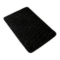 Memory Foam Bathroom Mat Non-Slip PVC Backing Super Soft Absorbent Memory Foam Bath Rug with 3D Embossed Pebble Design Floor 60x90cm juoda