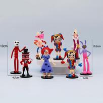 8 vnt./rinkinys Nuostabus skaitmeninis cirkas Anime figūrėlė Ragatha/Jax/Pomni Veiksmo figūrėlė PVC Kolekcinis modelis Lėlės Žaislai Kambario dekoracijos