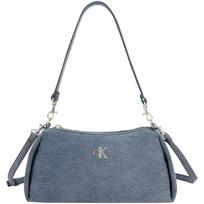 Calvin Klein Fashion Retro Niche Underarm Bag Fabric Shoulder Bag Medium Women Bags Light-Blue-Denim 4F3222G-VGO Basic Set (Bag)