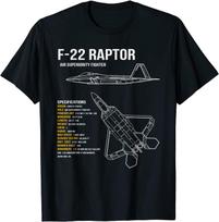 2026 Nauji Madingi Dydeli F-22 Raptor Oro Pranašumo Naikintuvas Vyriški Marškinėliai Trumpomis Rankovėmis Laisvalaikio 100% Medvilnės Apvalia Kaklo vasaros marškinėliai ... S įvairiaspalvis