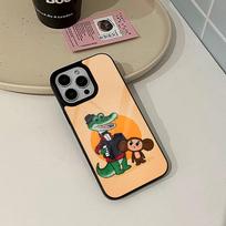 Cute Cartoon Cheburashka Phone Case for Iphone 17 16 15 14 Air 13 12 11 Pro Max Mini Plus Fundas Shell PC+TPU Cover iPhone 15 Pro