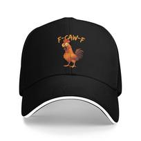 F-Caw-F Juokingas Vištienos Humoras F-Caw-F Citatas Gaidžio Memas Beisbolo Kepuraitė Retro Hip Hop Kepurės Pavasario Unisex Vyriškos Lauko Snapback Kepuraitė As Picture