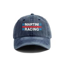 Martini Racing Beisbolo Kepuraitės Nusidėvėjusios Kepurės Kepurė Vyrams Moterims Retro Lauko Vasarinės Reguliuojamos Tėčio Kepurės Adjustable
