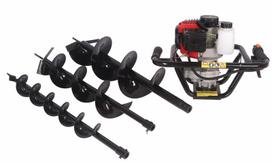 Powerabo 52cc benzininis žemės grąžtas su grąžtų rinkiniu
