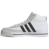 Adidas Neo Retrovulc Mid Drobė Suede Retro Krepšinio Batai Vyriški Sportbačiai Balti Pilki H02211 44⅔