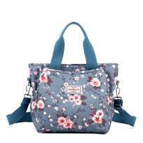 Large capacity handbag women's bag new tote bag floral small fresh nylon bag casual women's shoulder bag