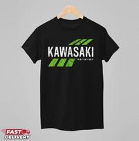 Vintažiniai Retro Kawasaki Žalios Spalvos Miesto Marškinėliai – Stilius Vyrams arba Moterims Unisex Marškinėliai L