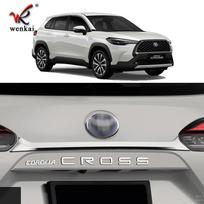 ABS chromo išorinės galinės bagažinės dangčio apdailos juostelės dangtelis Toyota Corolla Cross - 2024 m. Automobilio priedai Electroplated silver