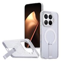 Magnetic Armor Phone Case For Xiaomi 15T Pro 14T 17 Pro 17Pro Max Hole Design Metal Bracket TPU Frame Acrylic Plastic Back Cover Xiaomi 17