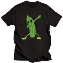 Dabbinantis agurkas Šokantis agurkas Mėgėjas Juokingi marškinėliai Dovanos T-shirt Kvėpuojantis Camisetas Nostalgija Retro Gatvės mada - Vyriškas S... S įvairiaspalvis