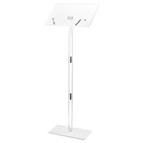 Podium Stand 43 in Acrylic Lectern Adjustable Angles with Metal Base
