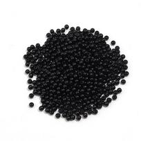 50-1000pcs 3/4/5/6/8/10/12mm Black ABS Imitation Pearl Beads With Hole Round Loose Bead For Jewelry Making DIY Necklace Bracelet