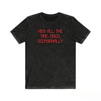 Harry Styles Kiss All The Time Disco Occasionally Album Acid Wash Unisex Cotton Shirt Men's Women's Hip-hop Short Sleeve Tshi... S įvairiaspalvis