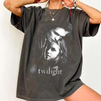 Comfort Colors Saulėlydžio saga marškinėliai Edward Bella Jacob Retro 90s Prekės oversized marškinėliai S