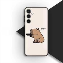 Lovely Capybara Silicone Cover for Samsung Galaxy S25 S24 S23 FE Ultra Plus S7 Edge S25+ S24+ A56 5G + Coque Phone Case Galaxy S25 Edge