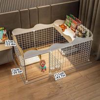 Pet dog enclosure Home House kennel Indoor small dog Teddy fence isolation door with toilet area dog cage diy cage