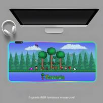 Terraria Pelės kilimėlis RGB Žaidimų pelės kilimėlis Stalo kilimėlis HD Žaidėjo Didelis LED apšvietimas XXL Pelės kilimėliai RGB600x300x3mm