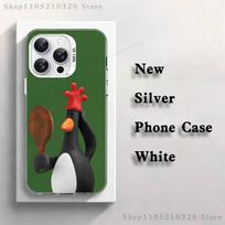 F-Feathers McGraw Phone Case For iPhone 17,16,15,14,13,12,11,Pro,Max,Plus,Mini,XS,SE Anti Fall White Matte Hard Bumper iPhone17pro