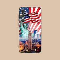 JAV Amerikos Vėliava Mobiliojo Telefono Dėklas Samsung Galaxy S26 S25 S24 S23 S22 S21 S20 Note20 Plus FE Ultra Spalvingas Dangtelis Dangtelis Galaxy Note20 white
