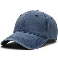 64-68cm Big Head Man Plus Size Baseball Cap Men Soft Denim Wash Old Sun Cap Woman Oversize Sport Snapback Hats Trucker Hat  Dad M54-58cm tamsiai mėlyna