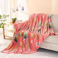 Fleece Throw Blanket - Soft Warm Cozy All-Season Knitted Polyester Bed Blanket 100X150cm