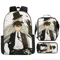 Detektyvas Konanas Animacinis Mokyklinis Krepšys Vidurinės Mokyklos Mokinio Kuprinė Vyrams ir Moterims Didelės Talpos Dvimatės Pabaisos Vagis Kidd Papildoma Prekė 15 inch backpack