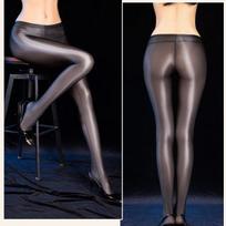 Women Tights Oil Shiny Stockings High Elastic Ultra-Thin Sexy Long Stockings Pantyhose Transparent Mesh Breathable Stockings Regular